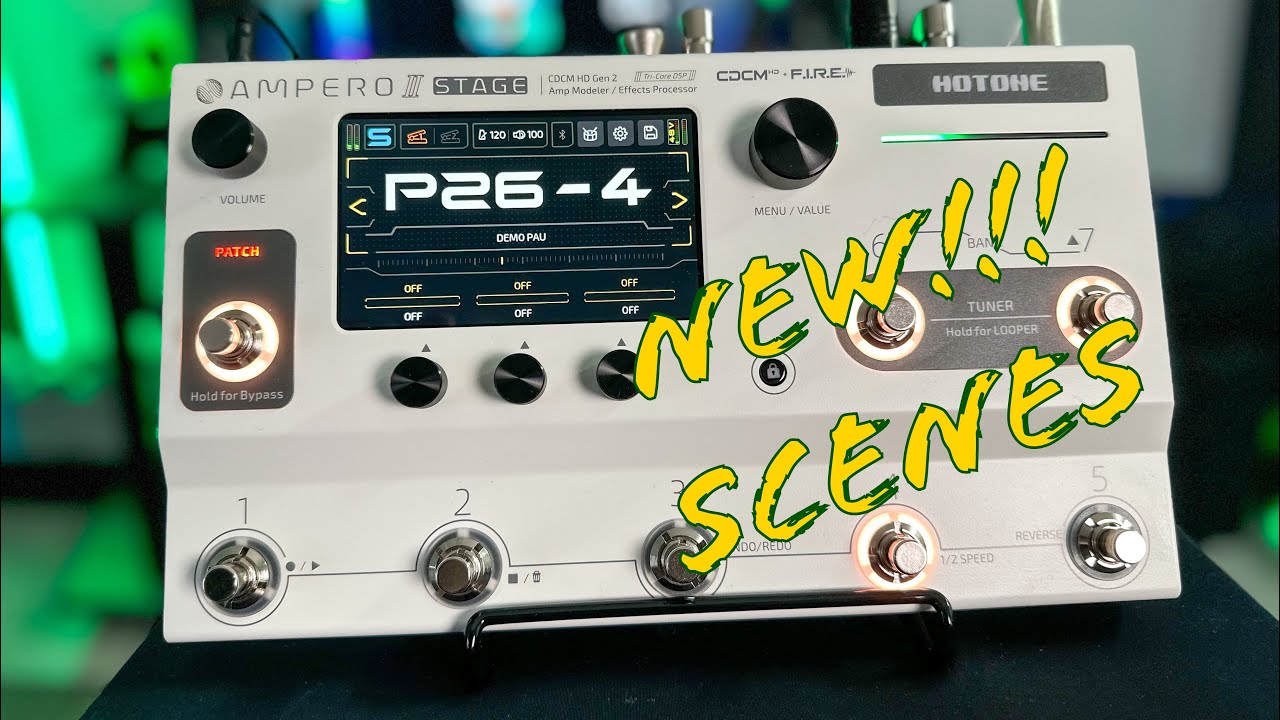 Como hacer escenas con el nuevo @HotoneAudio Ampero II Stage