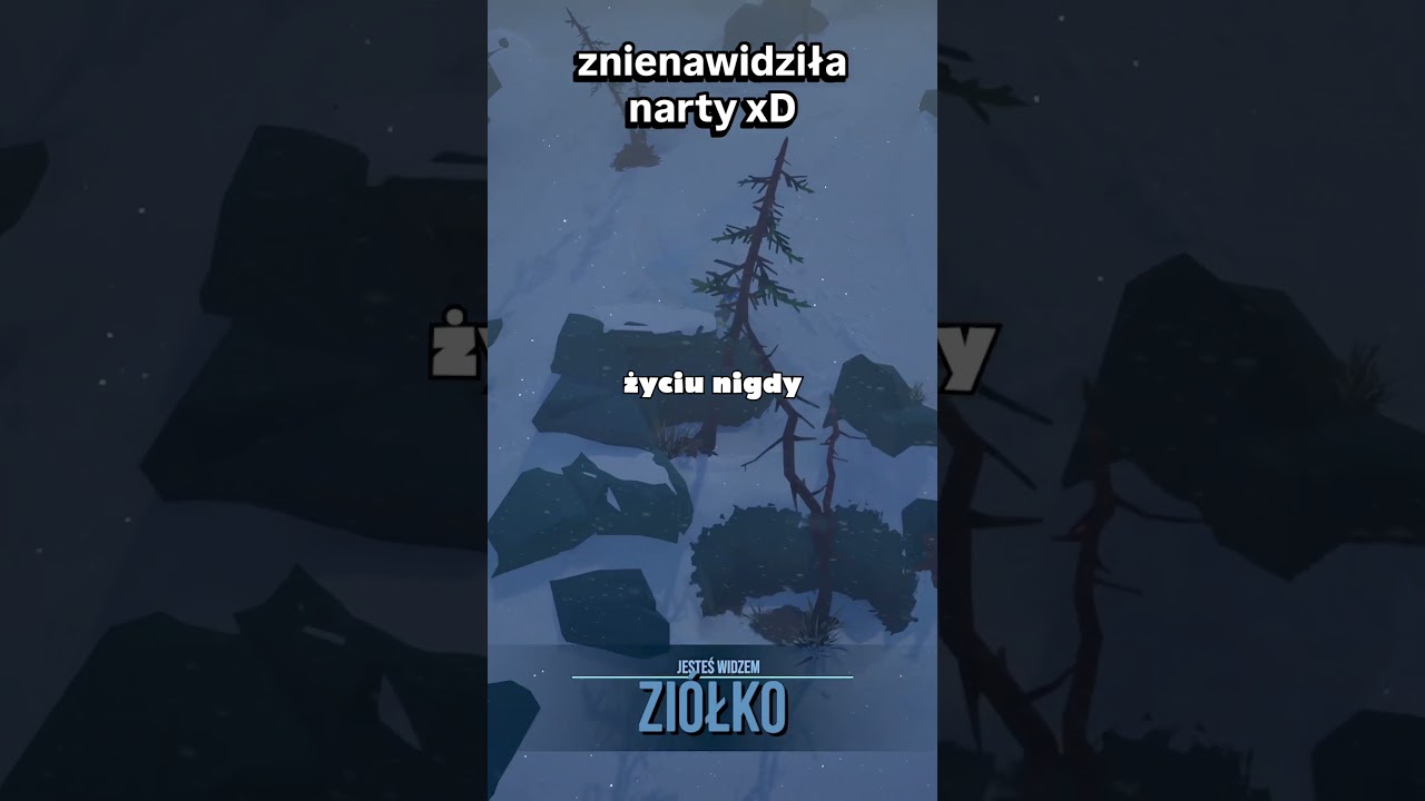 PRZEZ TO ZNIENAWIDZIŁA NARTY XD #shorts