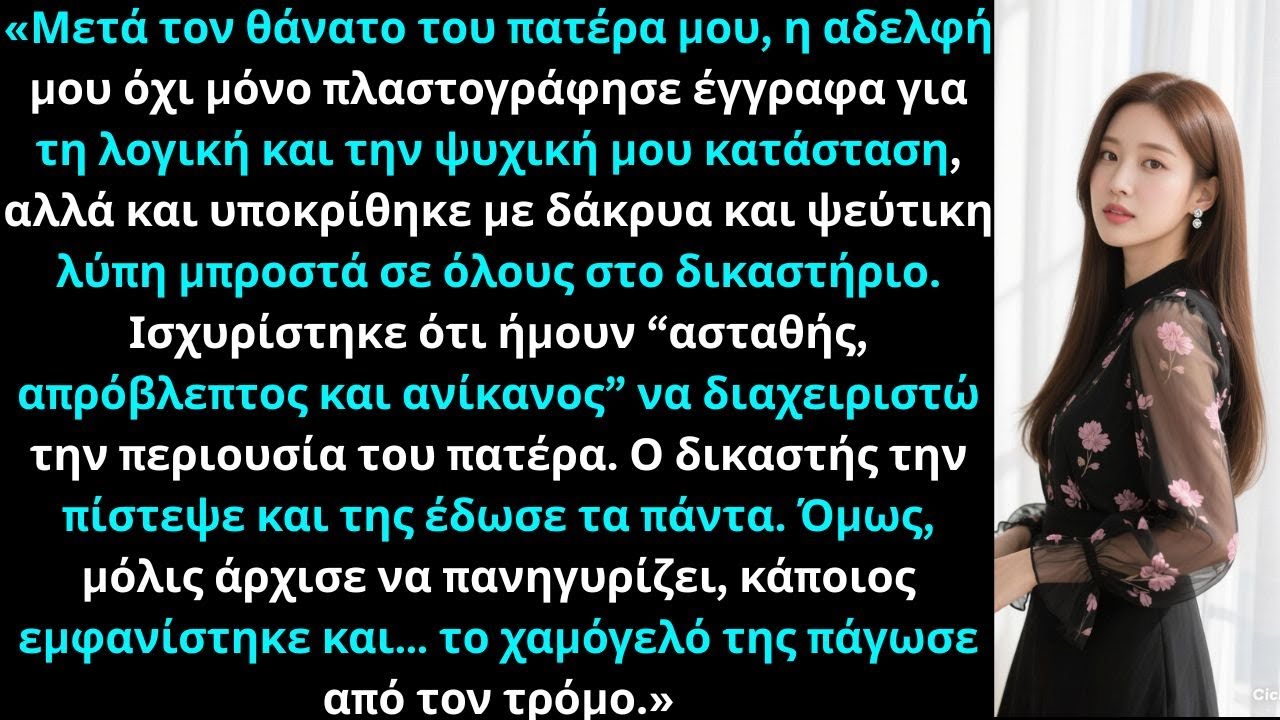 «Η αδελφή μου είπε ψέματα στο δικαστήριο για να πάρει την κληρονομιά του πατέρα.»