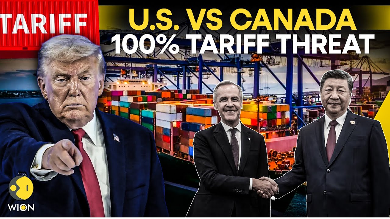 Trump vs Canada LIVE: Trump Threatens 100% Tariffs On Canada Over China Trade Ties | WION