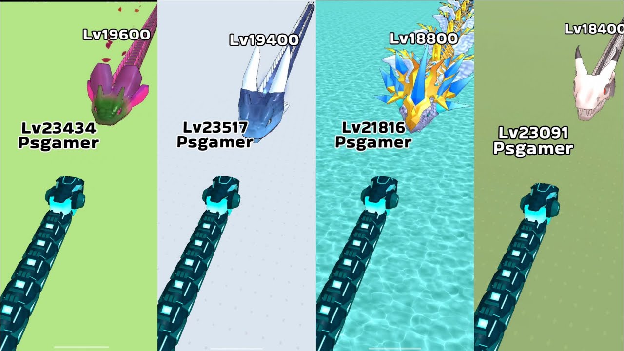 🐍Snake Clash! Level 18800–19000 All Boss Fights  999% Snake Battle 🔥