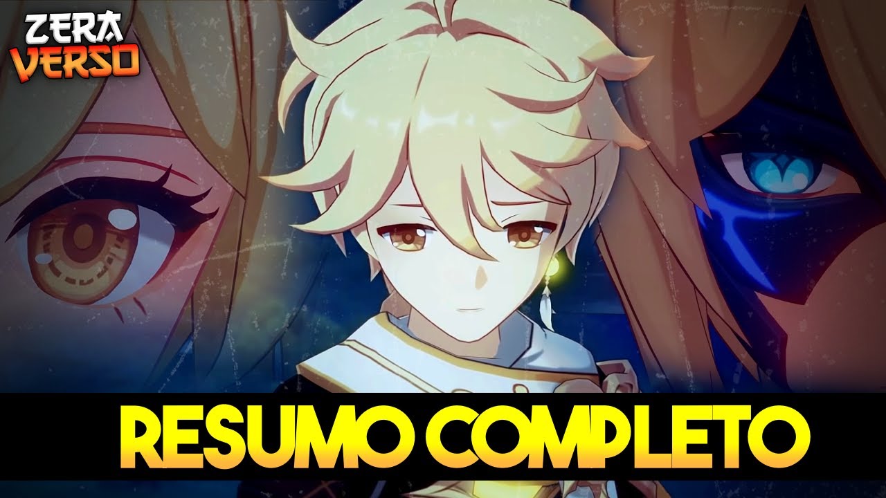 A HISTÓRIA COMPLETA DE GENSHIN IMPACT - VIAJANTE:  PARTE 1