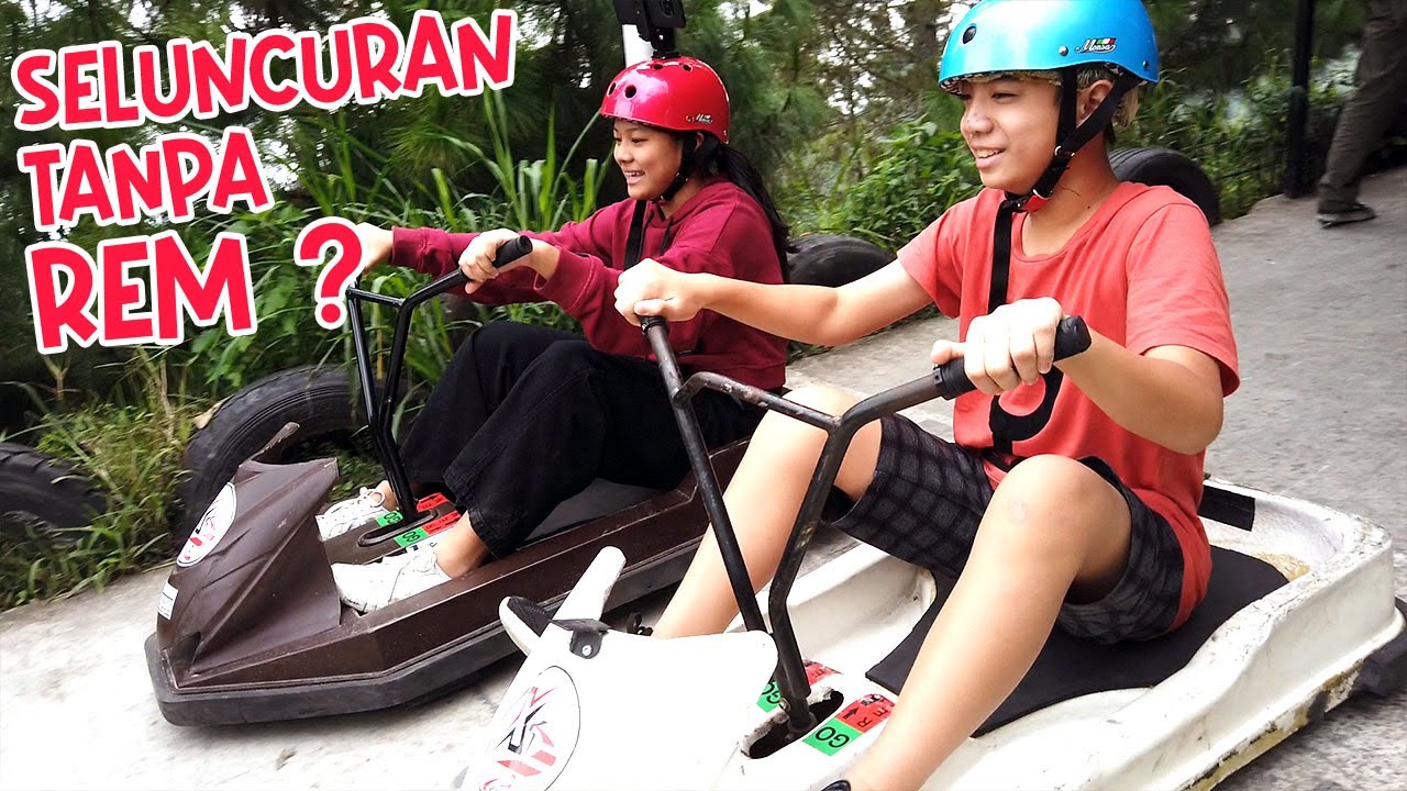 MAIN MOBIL SELUNCURAN TANPA REM !! Vlog Liburan Bandung | CnX Adventurers