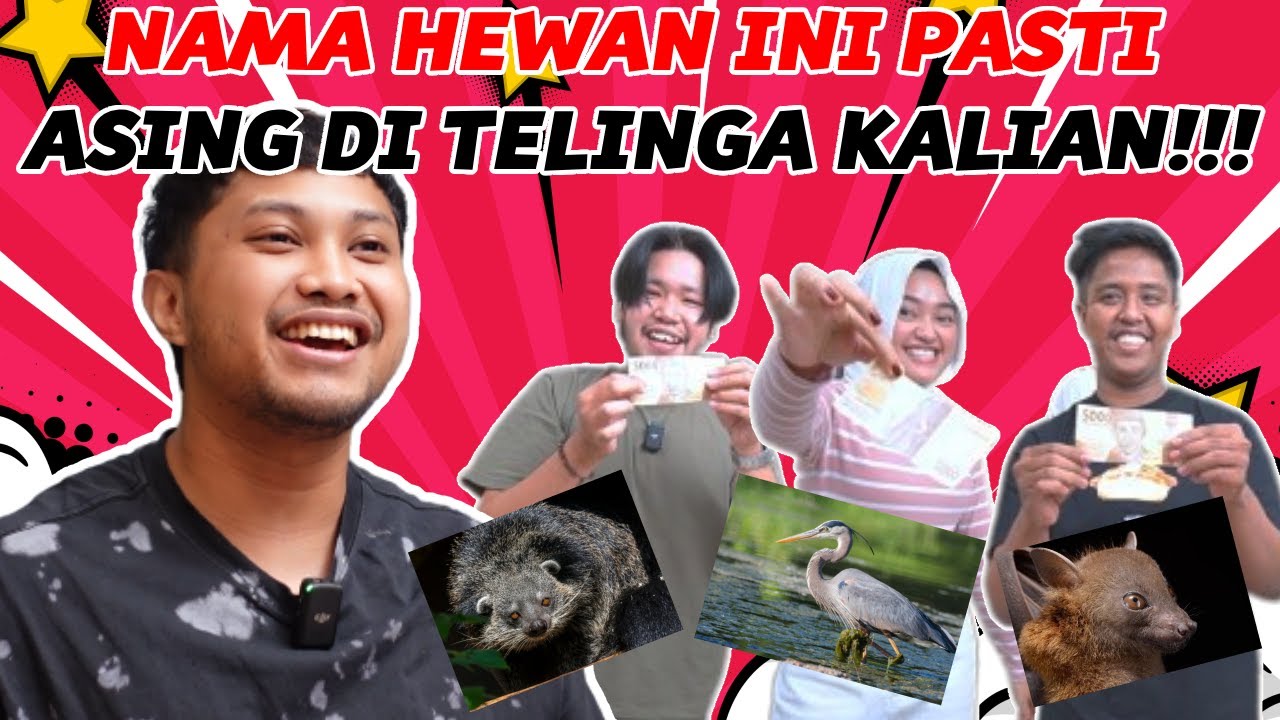 CHALLENGE TEBAK NAMA HEWAN!!! BURUNG YANG SERING DIPAKE PANTUN?! w/ 