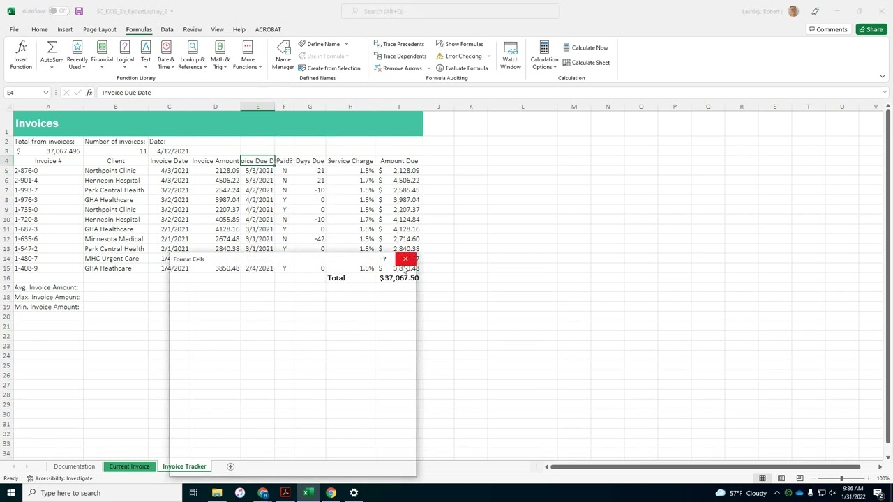 Модуль 2 Excel, проект 1b — Эджертон-Норрис