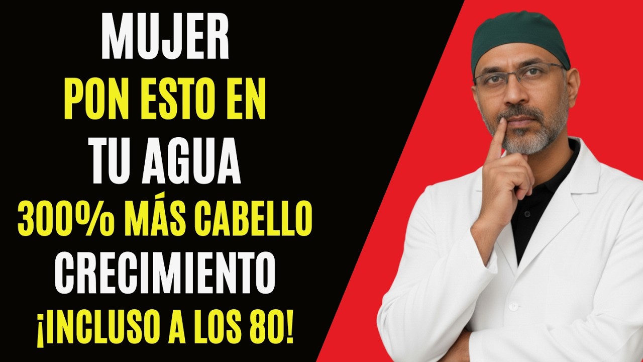 SENIORS: mujeres +50, añade esto al agua para ayudar a frenar la caída del cabello