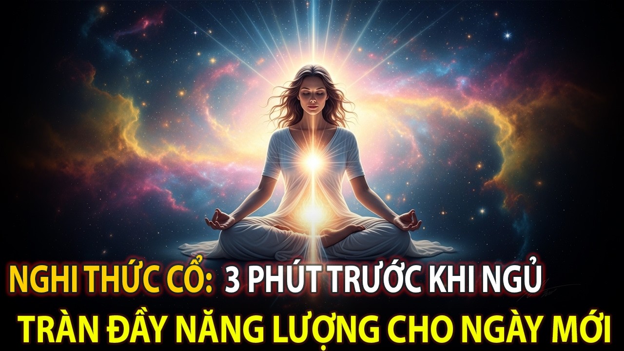 Đừng ngủ khi chưa làm điều này: 3 Phút Nghi Thức Cổ Giúp Cơ Thể Trẻ Hóa Trong Đêm