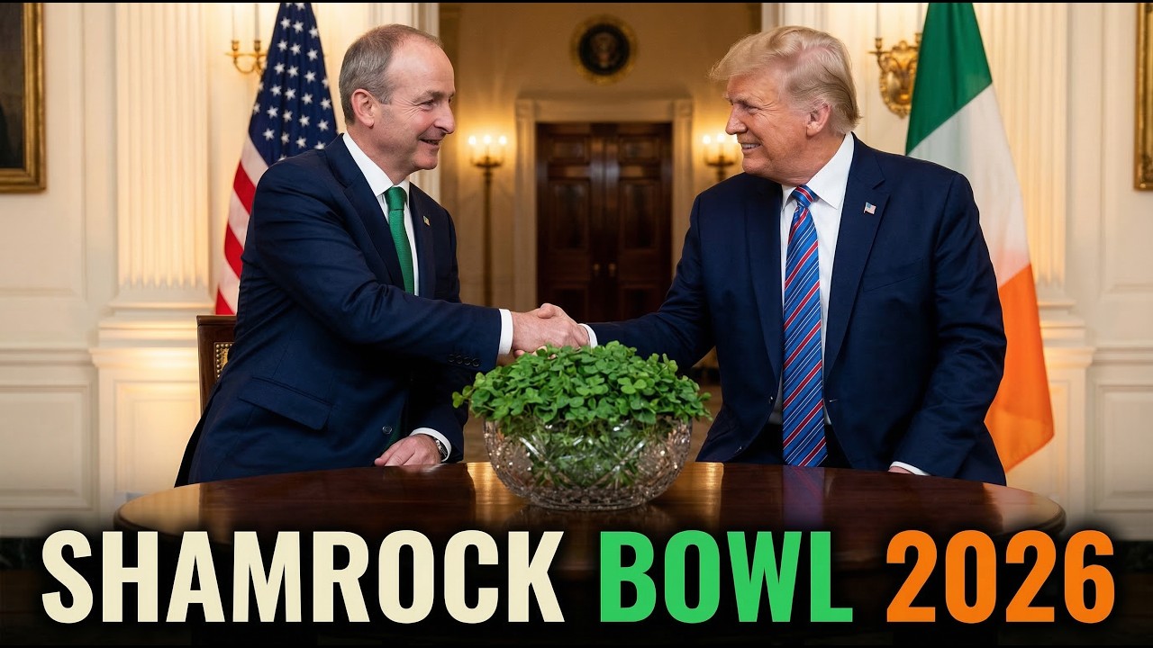 LIVE: President Trump's 2026 Shamrock Bowl Presentation at the White House