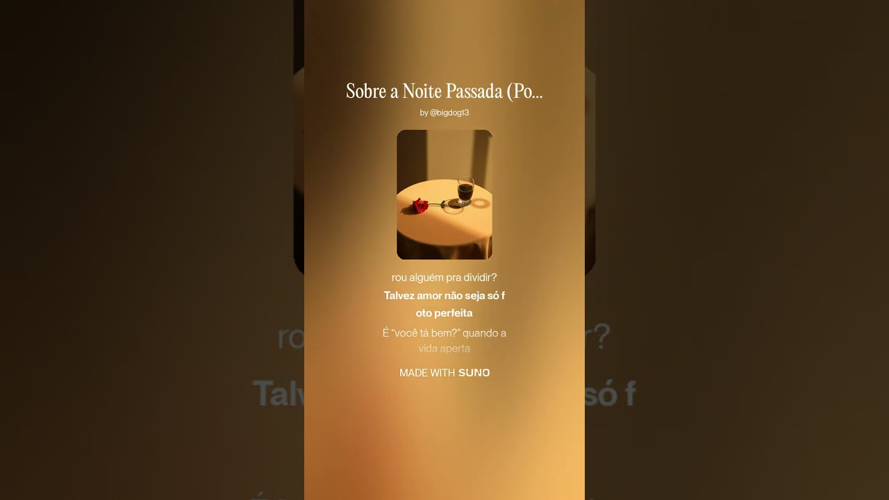 Sobre a Noite Passada (Portuguese Classic Rock Female) About Last Night | Verman Bedessee & BDC AIM