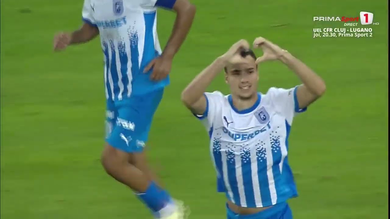REZUMAT. Universitatea Craiova – ”U” Cluj 2-1. Remontada de senzaţie pe final realizată de olteni