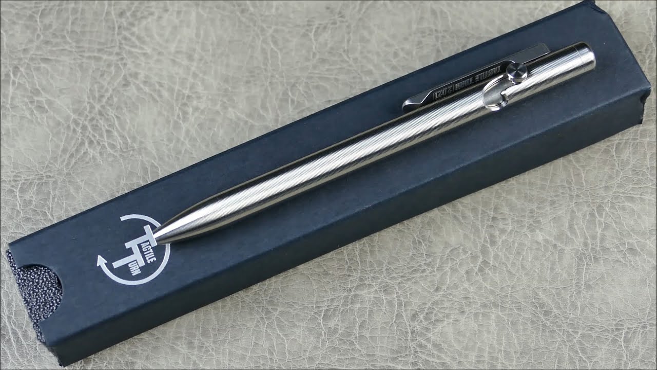 On Point EDC: Tactile Turn – тонкая ручка с болтовым затвором (титан/короткая); новая, улучшенная...