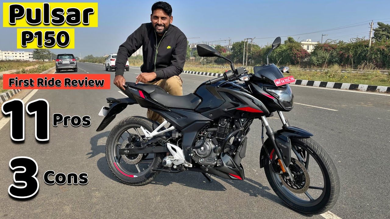 New 2023 Bajaj Pulsar P 150 First Ride Review Pulsar P150 Price Mileage Features Pros & Cons