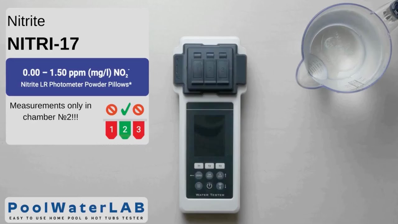 PoolWaterLAB - Ultimate Pool Water Tester - Nitrite measurement