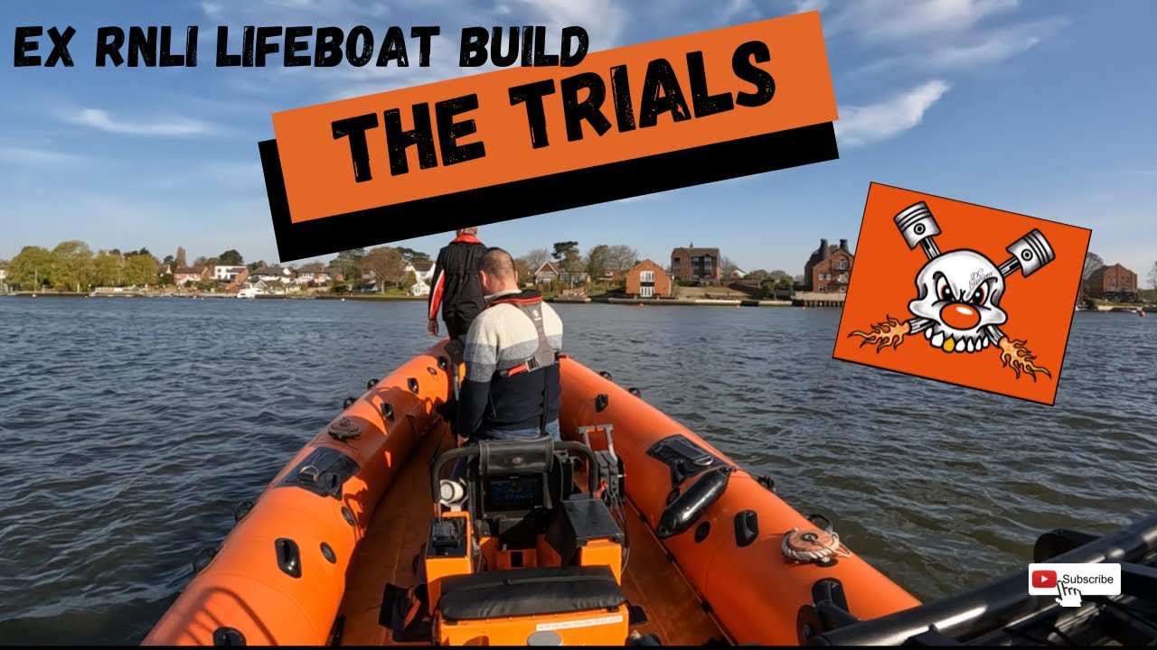 EX RNLI ATLANTIC 75 RIB REFIT TRIALS