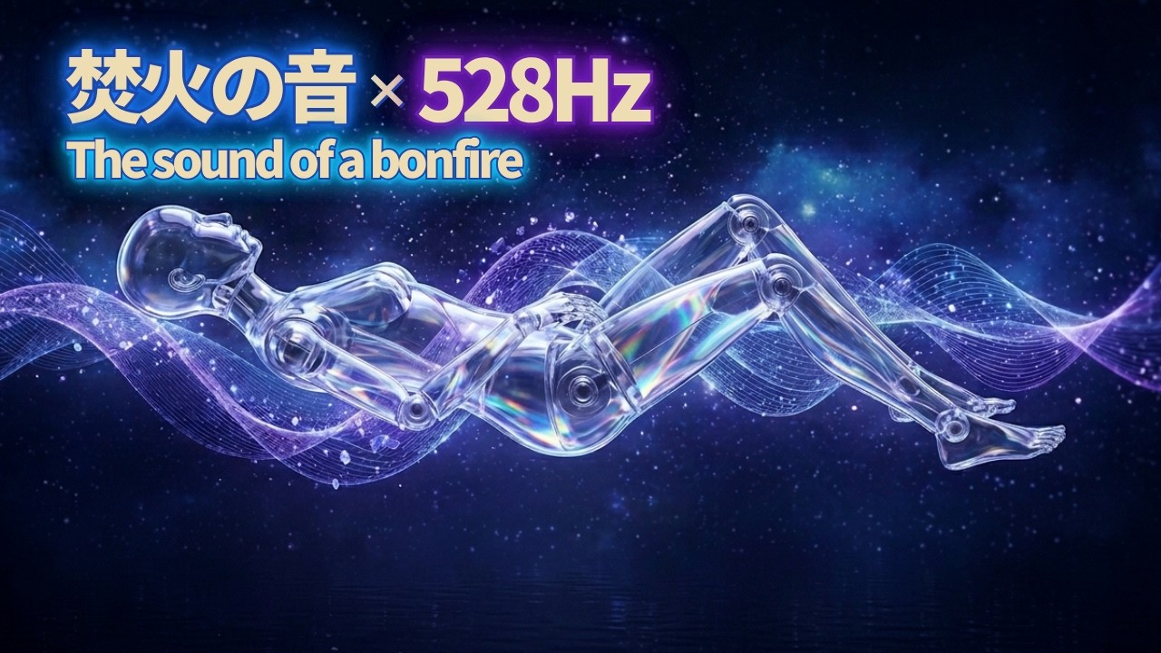 【寝落ちを誘う】焚火×528Hz｜8時間｜穏やかに眠りにつきたいときの環境音に | Bonfire Sounds | 8 Hours | Stay Asleep Overnight