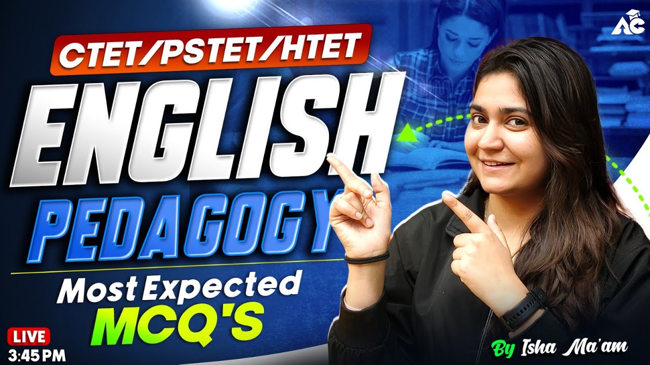 Ctet And Pstet 2026 English Class | English Pedagogy for All Teaching Exams By Isha Ma’am #25
