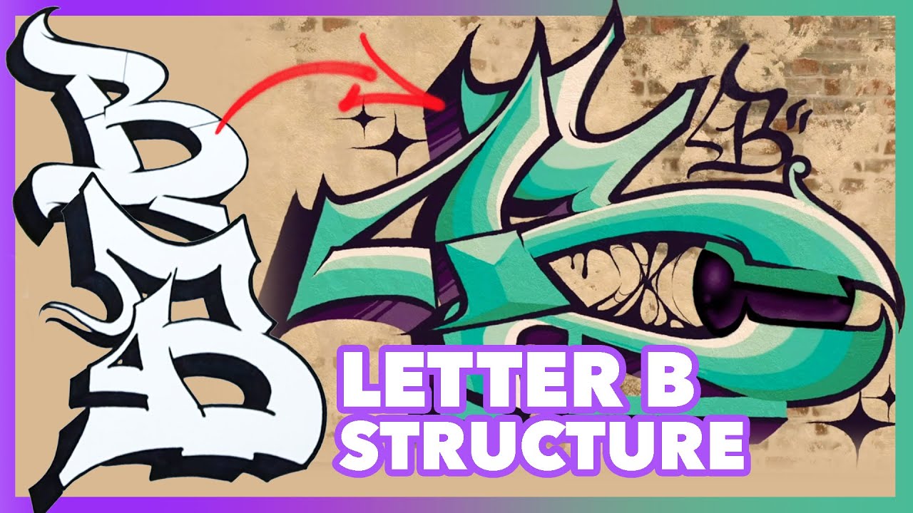 Graffiti Tutorial: How to improve Letter Structure | Letter B