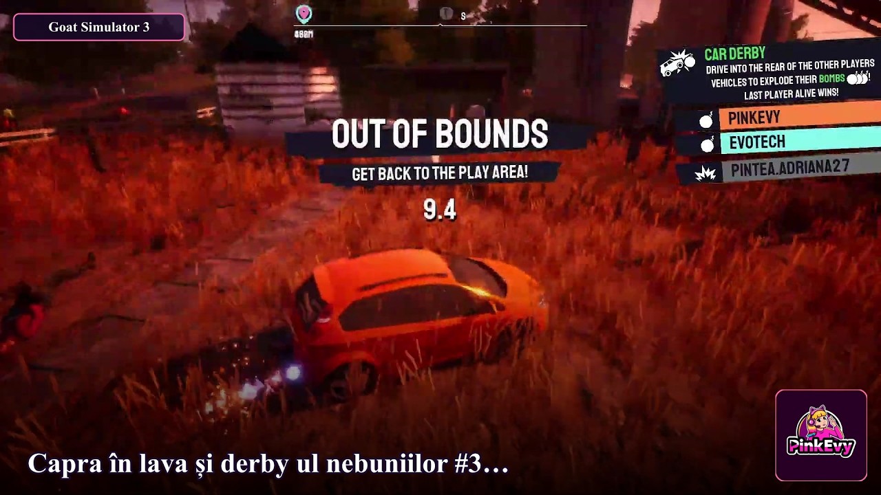 Capra în lava și derby ul nebuniilor #32 (Goat Simulator 3)