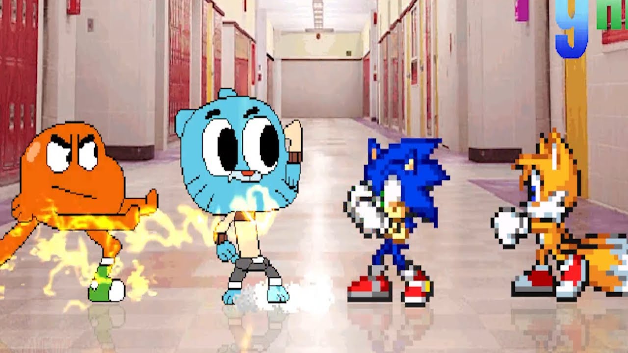 YOU SHOULD NOT MISS THIS! | TEAM GUMBALL & DARWIN  FIGHTS  TEAM SONIC & TAILS | RACE TO 3 WINS
