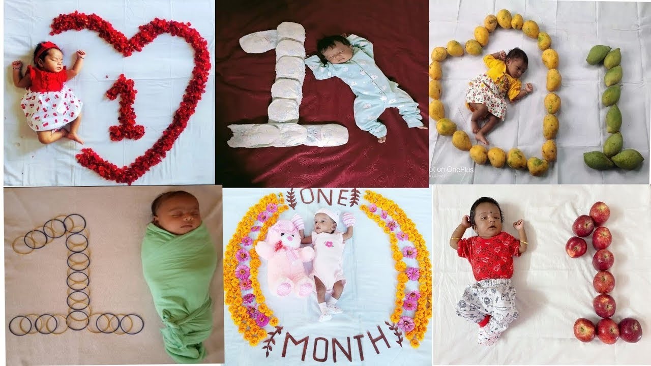 Latest 1st month theme photoshoot| Baby 1st month theme| One month baby photoshoot ideas at home