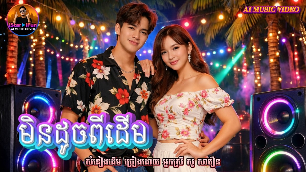 🔥ឡូយ ▶️👉| មិនដូចពីដើម | AI Music Video Khmer Song | IStar IFun