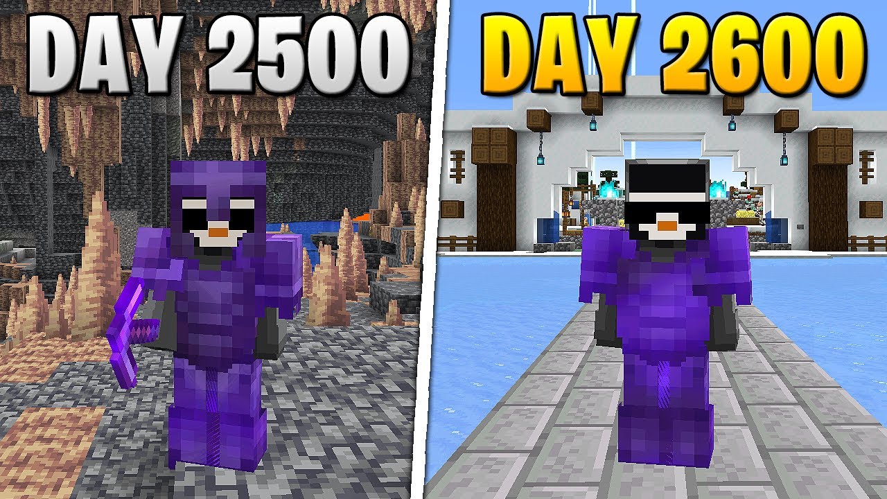 I Survived 2,600 Days in HARDCORE Minecraft...