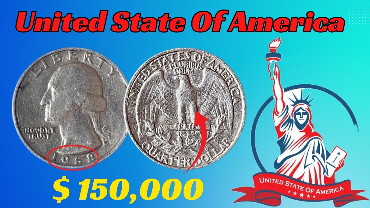 Numismatic Insights: United State Of America 1968 Quarter Dollar vs Quarter Dinar - Worth and Value