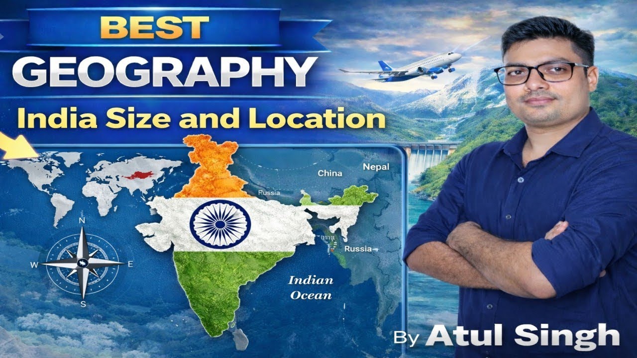 NCERT || CLASS-9 || GEOGRAPHY|| TOPIC - INDIA'S SIZE AND LOCATION 