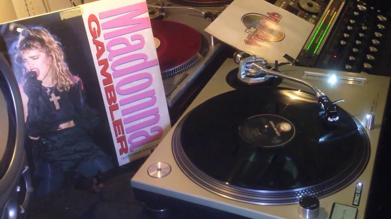 Madonna ‎– Gambler (Extended Dance Mix) Vinyl, 12