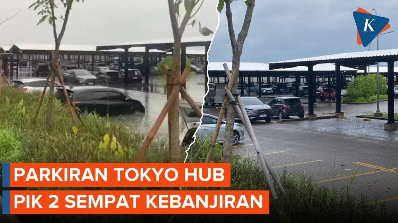Banjir Rendam Mobil di Parkiran Tokyo Hub PIK 2, Kini Sudah Surut