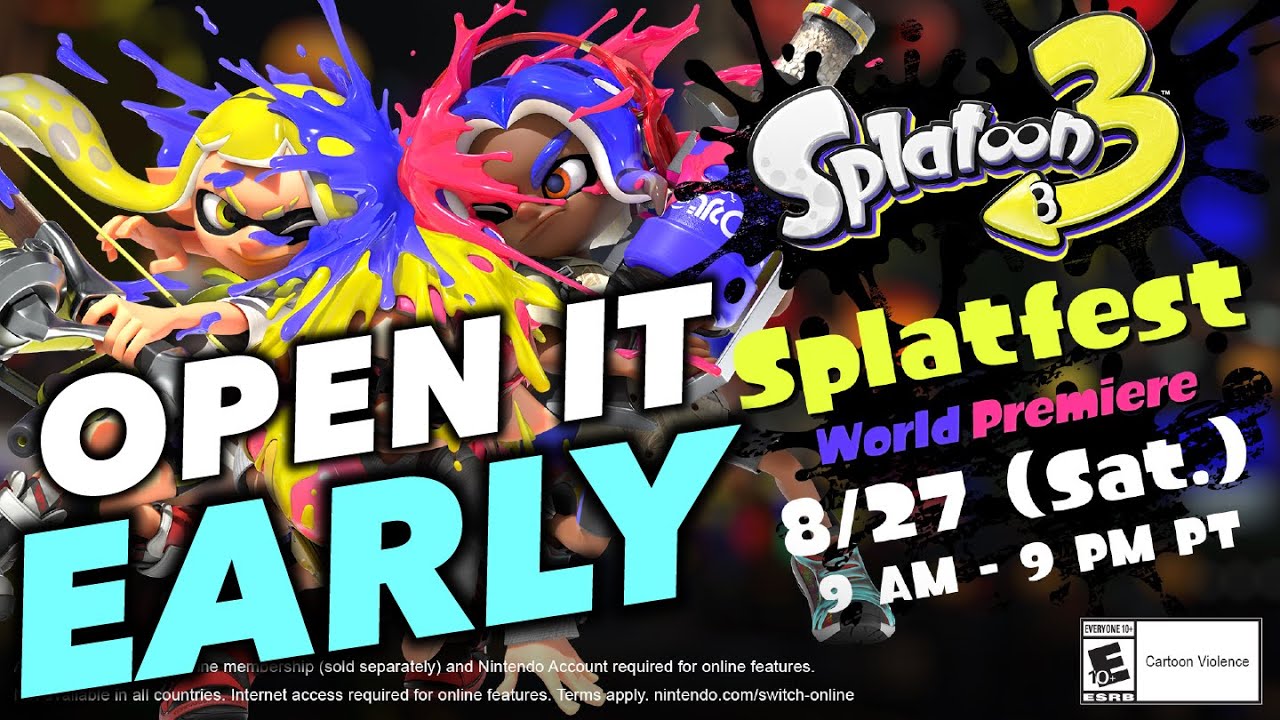 You can WALK AROUND Splatsville 2 DAYS EARLY