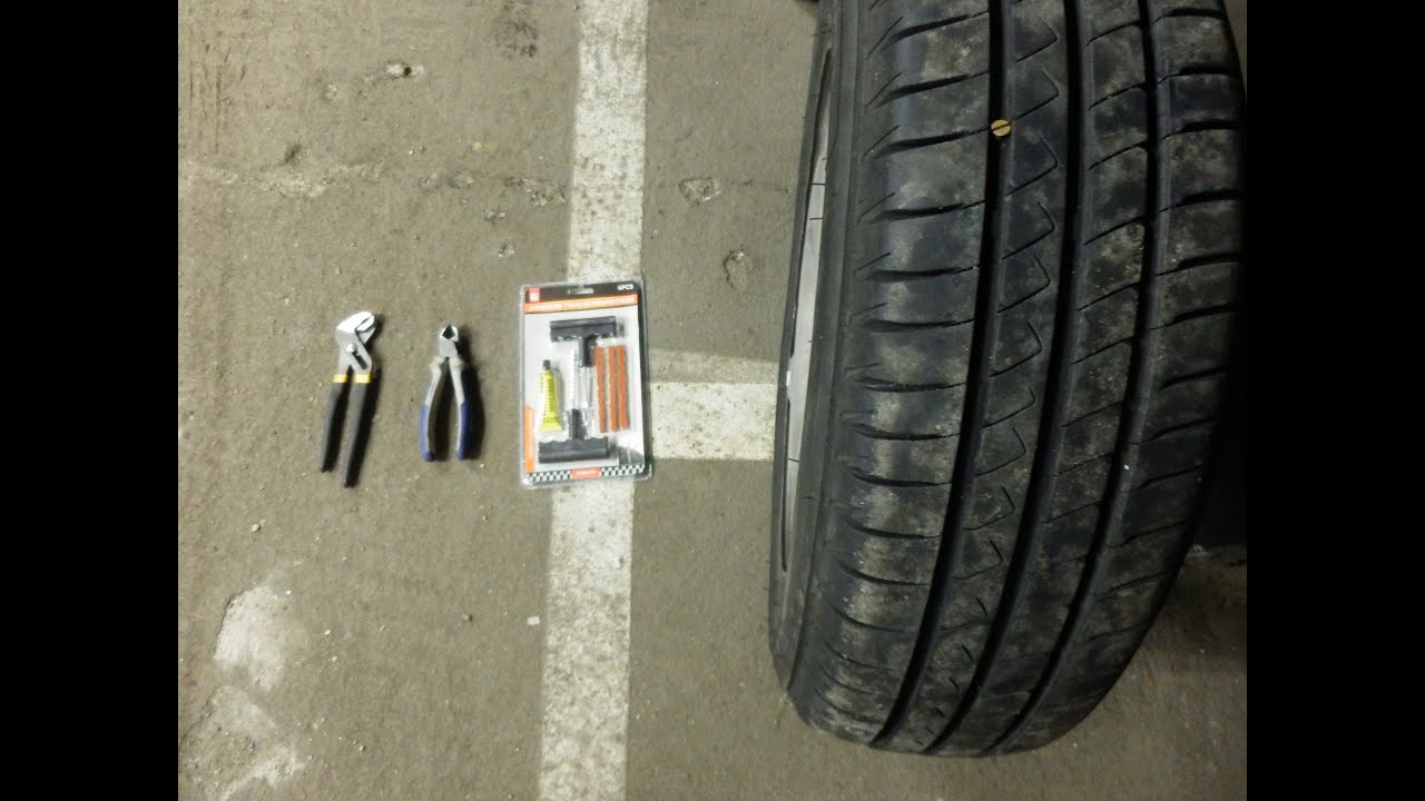 Cómo reparar pinchazo coche