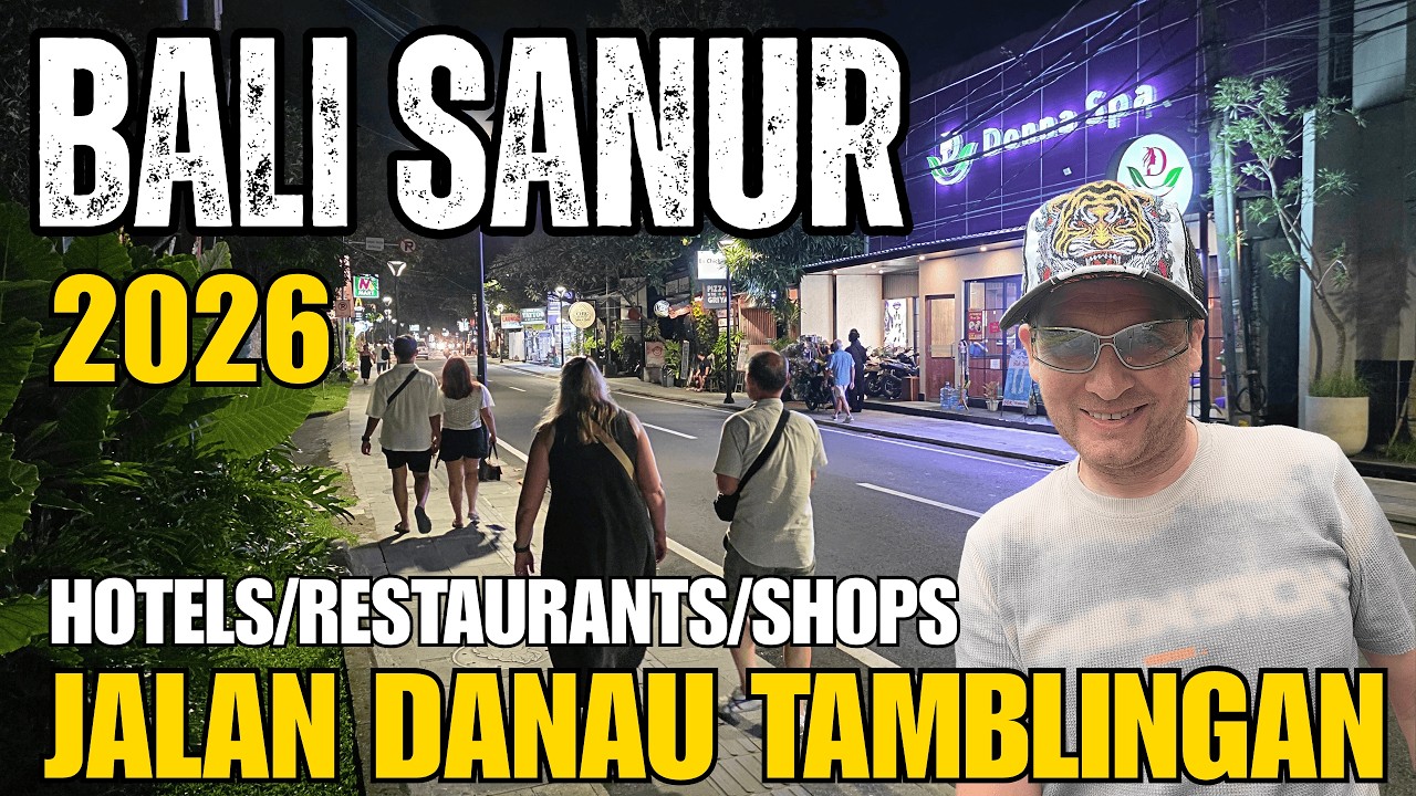 Exploring Sanur Bali Main Street Night Walk 2026 Hotels & Restaurants