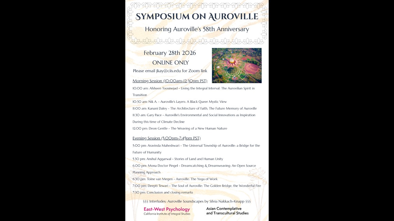 CIIS Auroville Syposium Feb 28, 2026 2 2 Anshul