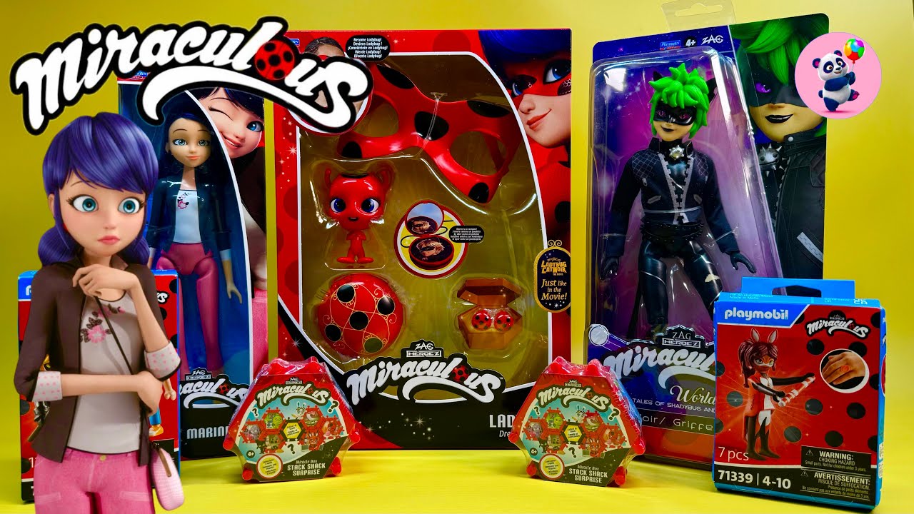 ASMR Unboxing & Review of Miraculous Ladybug Toy Collection!