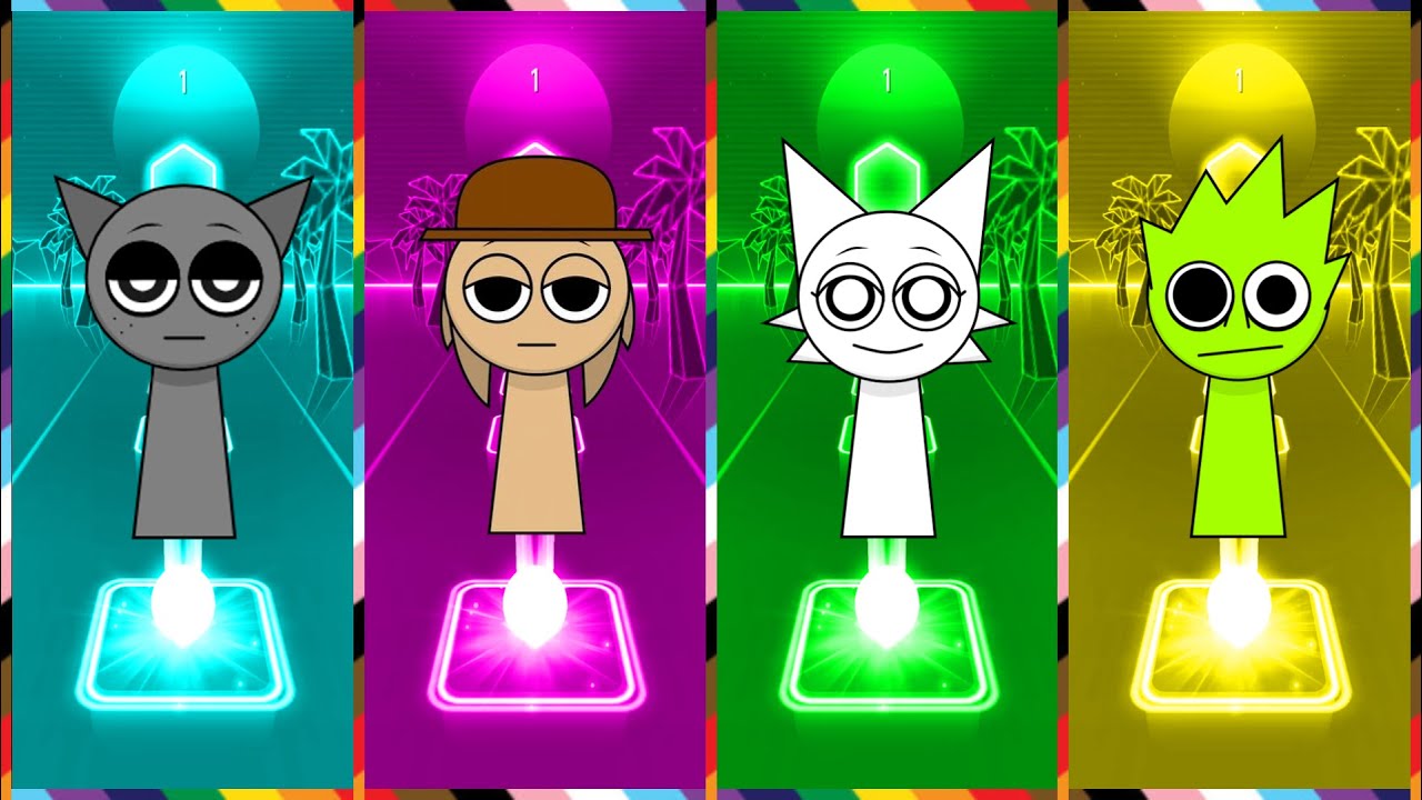 Incredibox Sprunki in Tiles Hop | Coffin Dance song