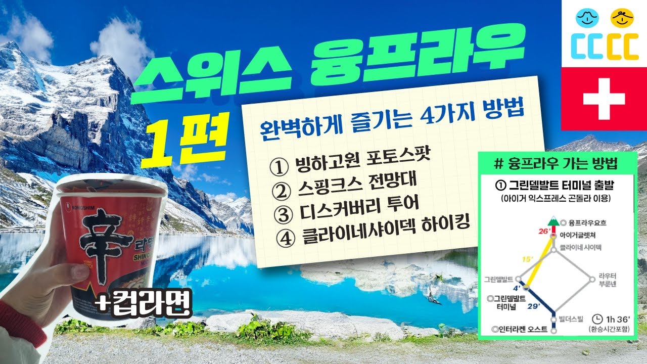 【스위스 융프라우#6】  융프라우 가는법 | 정상 완벽하게 즐기는 4가지 방법, 좌석 예약 꿀팁