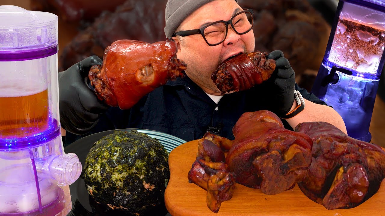 통족발~주먹밥에 맥주한잔│ Braised Pigs' Feet & Beer Mukbang Eatingshow
