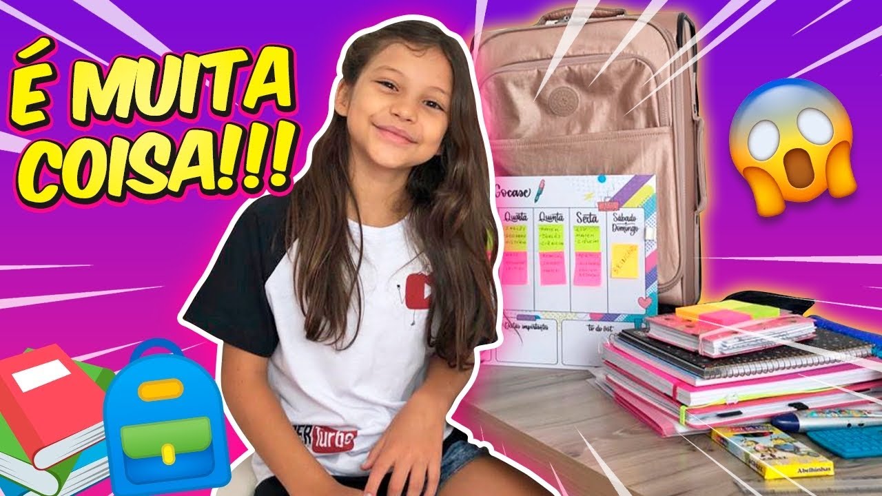 ORGANIZANDO MOCHILA 2020 | 100% REAL - DUDINHA SHOW