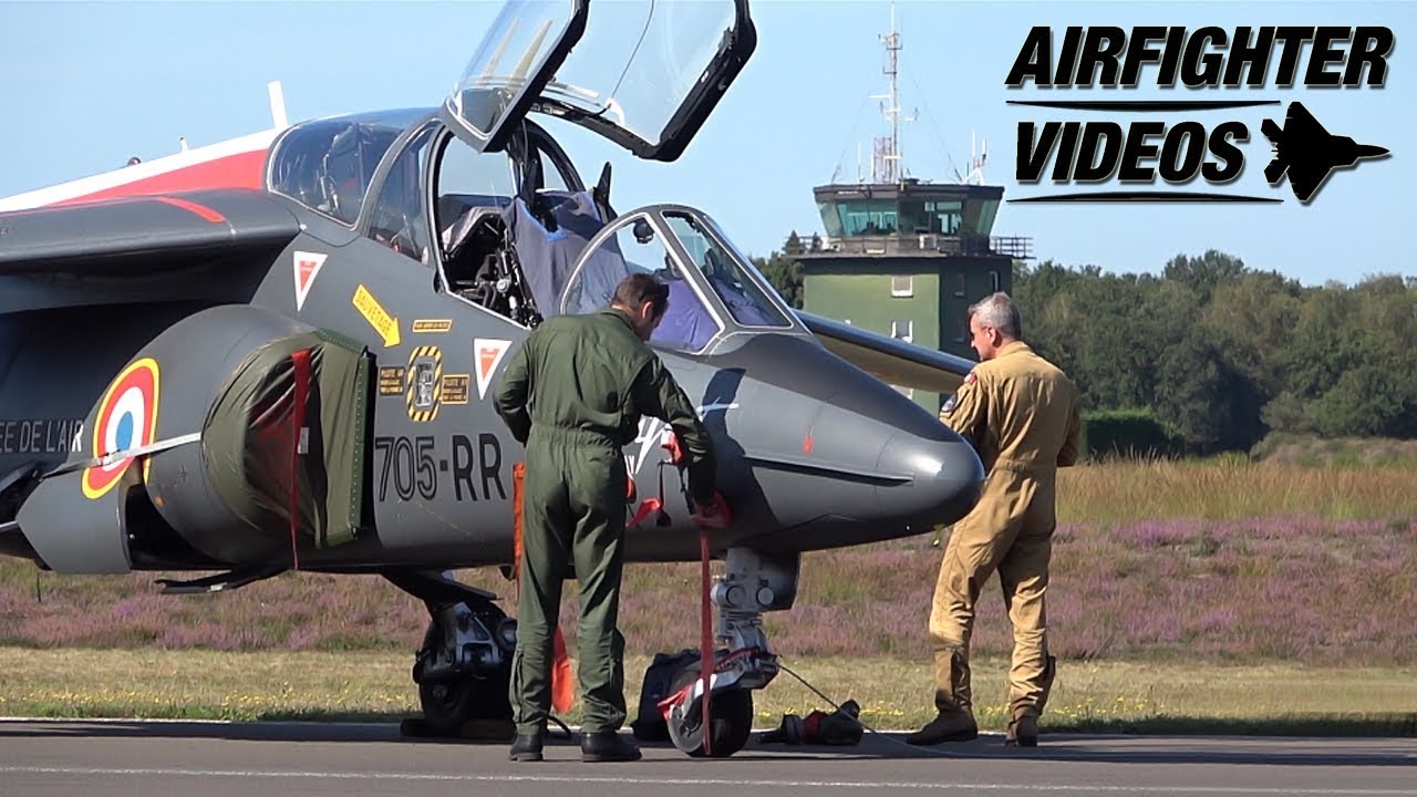 Alpha Jet flight start-up & flight | Armée de l'Air | Kleine Brogel AB