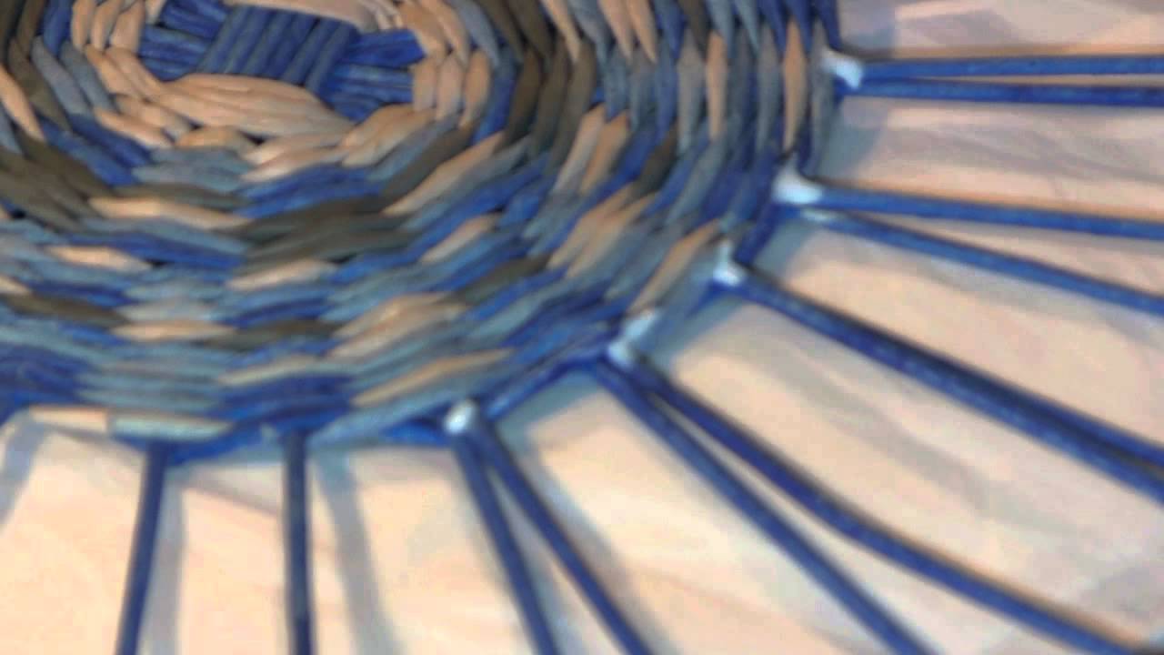 Newspaper weaving. Playing with Shapes. Part 1.