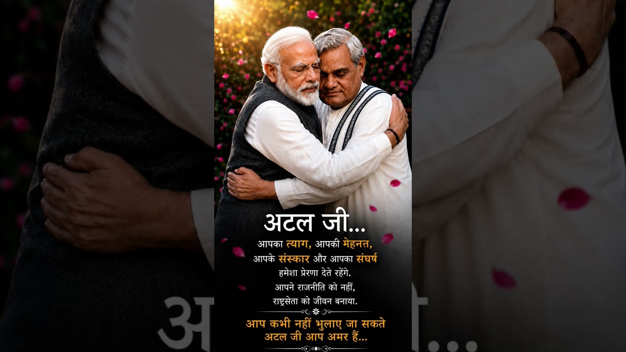 Narendra Modi atal ji ke gale milte emotional #shorts #viral #trending #modi #dosti