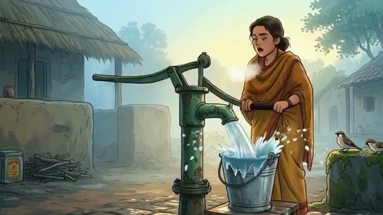 From Foggy Morning to Quiet Night | Cozy 1990s Indian Village Winter Routine | Ghibli Indian Village