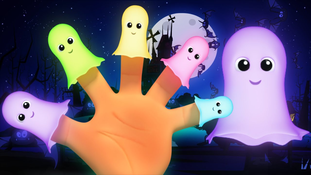 Ghost Finger Family | Scary Rhymes For Children