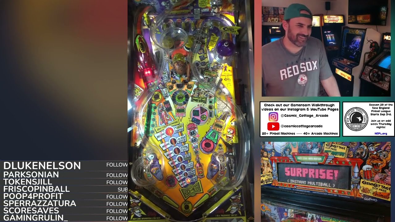 Party Zone Pinball Machine Gameplay - 465 Million Points