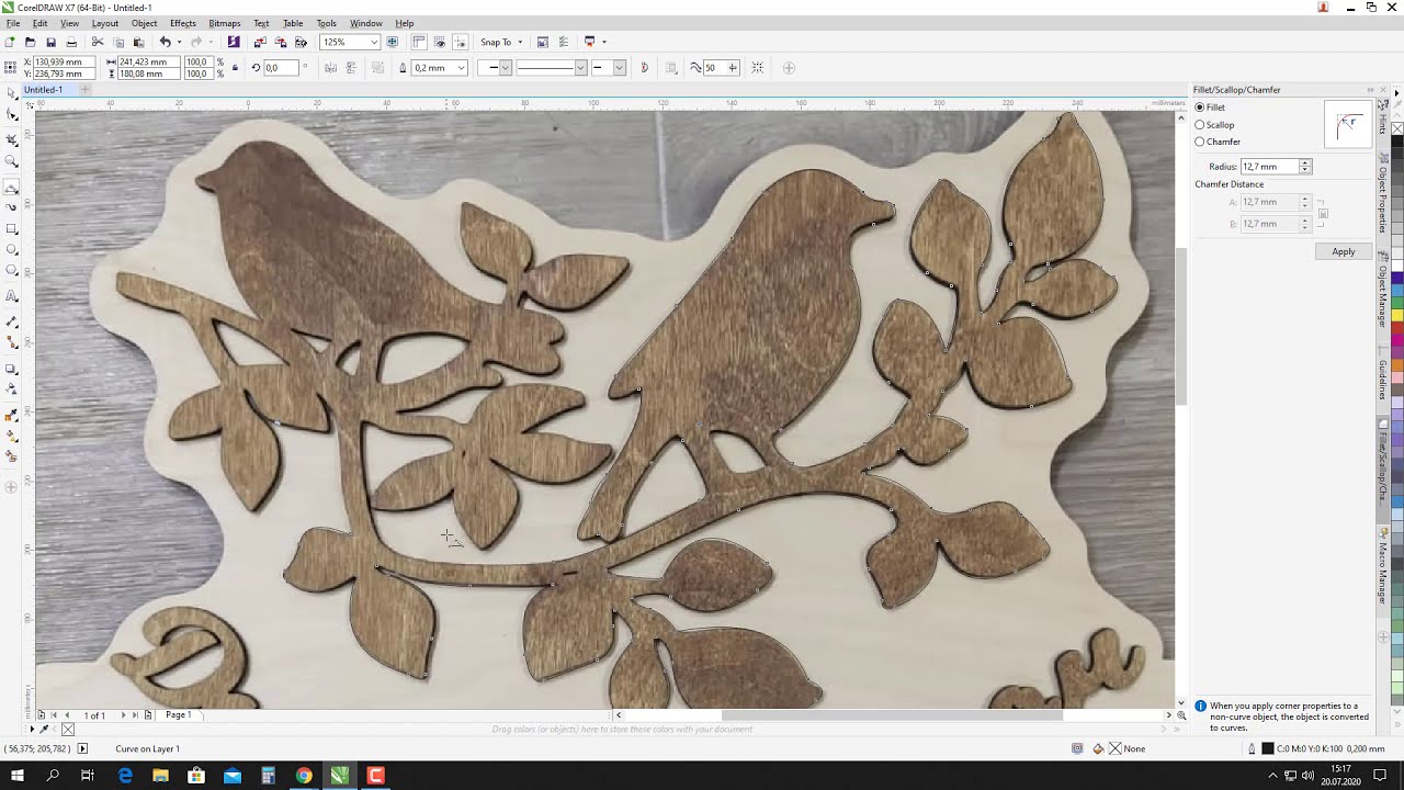 Corel Draw Kapı Süsü ve Kullanılması Gereken Çizim Aracı