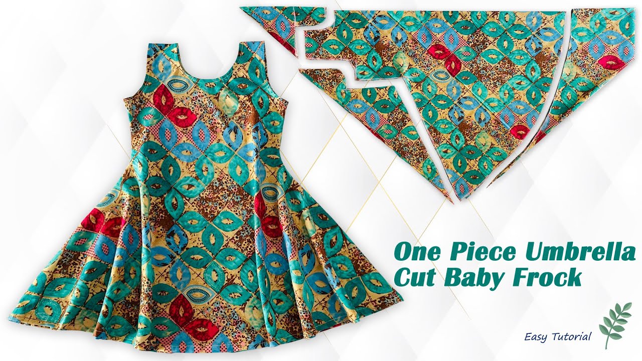 Umbrella Cut Baby Frock Cutting and Stitching, Umbrella Cut Baby Frock Design