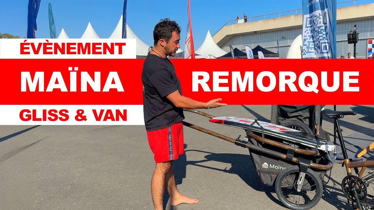 INCROYABLE remorque vélo Maïna de Globe for You pour foil et paddle