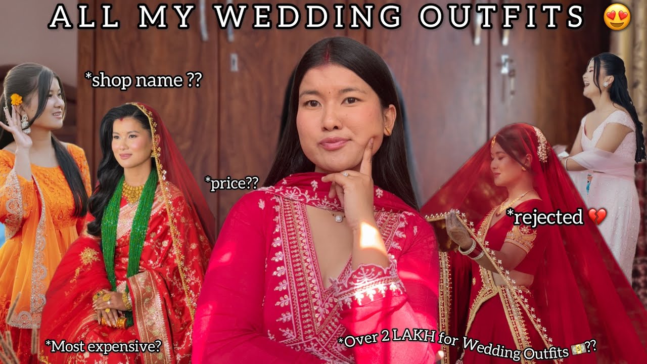 REVEALED ALL MY WEDDING OUTFIT PRICES 😍 || BTS Stories+ SHOPS+ OUTFIT Details 🤭|| Anjali Magar