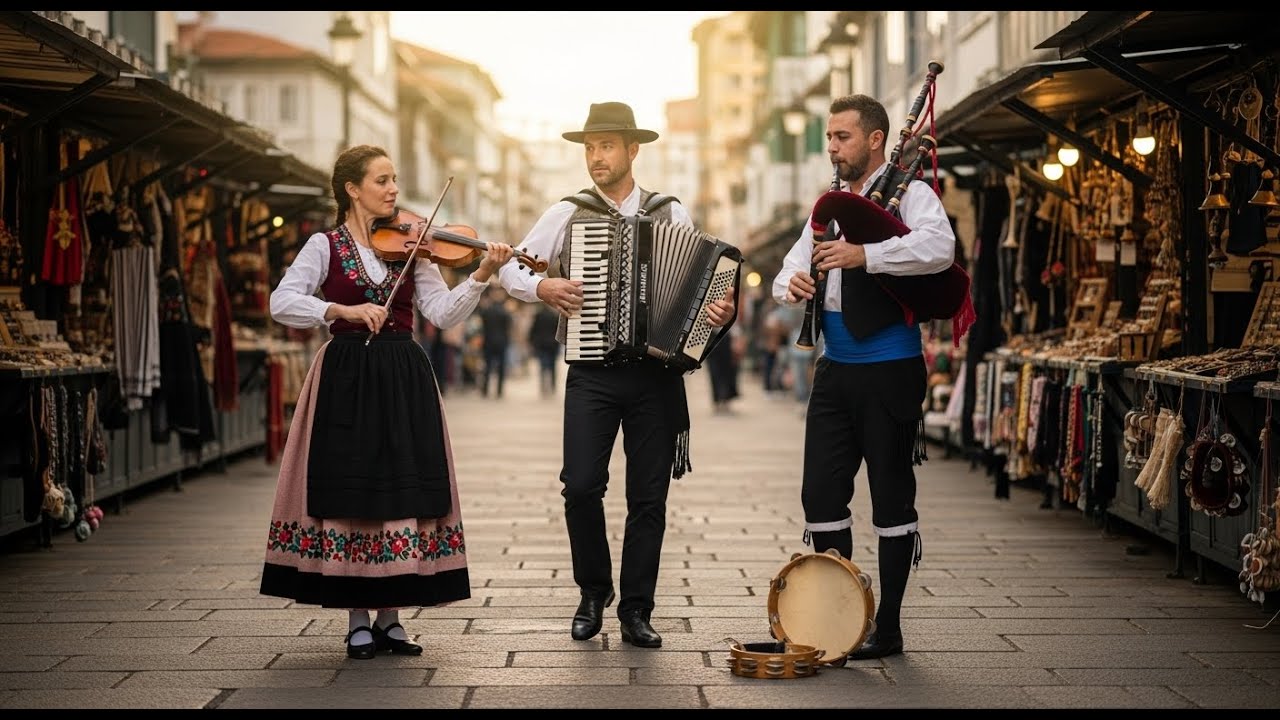 Giấc Mơ Mưa Bình Minh | Nhạc cụ Celtic của người Iberia với đàn accordion và kèn túi Galicia